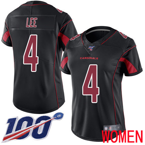 Arizona Cardinals Limited Black Women Andy Lee Jersey NFL Football 4 100th Season Rush Vapor Untouchable